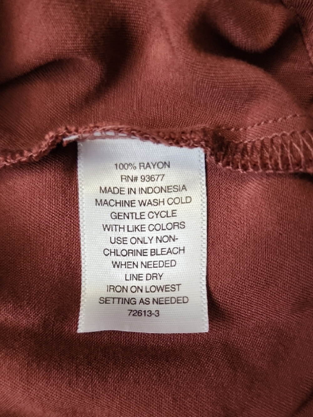 a.n.a Rust-Tone Button-Front Tie-Waist Mini Dress - Picture 6 of 6